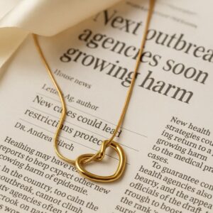 Open Heart Golden Necklace