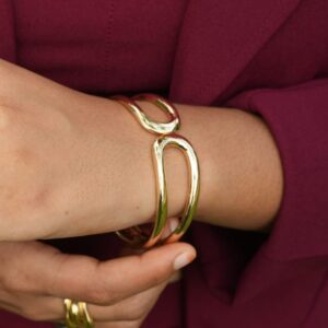 Gold Flow Cuff Bracelet