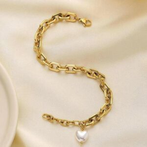 Pearl Heart Bracelet