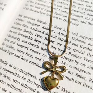 Golden Knot Heart Necklace