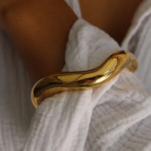 Golden Wave Bangle